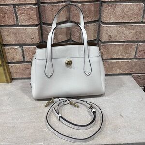 Coach White Leather Satchel